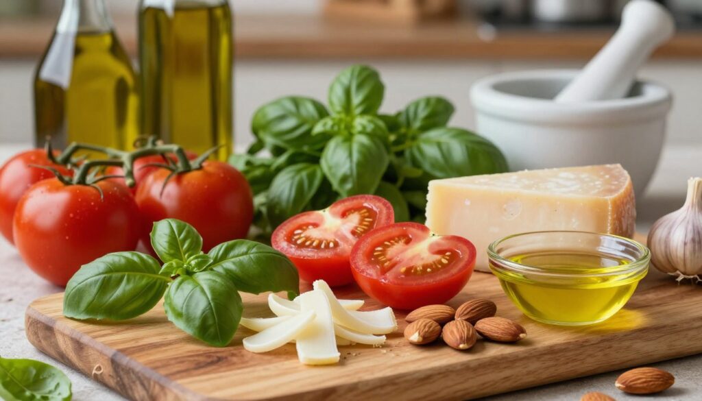 Ingredienti per pesto alla trapanese