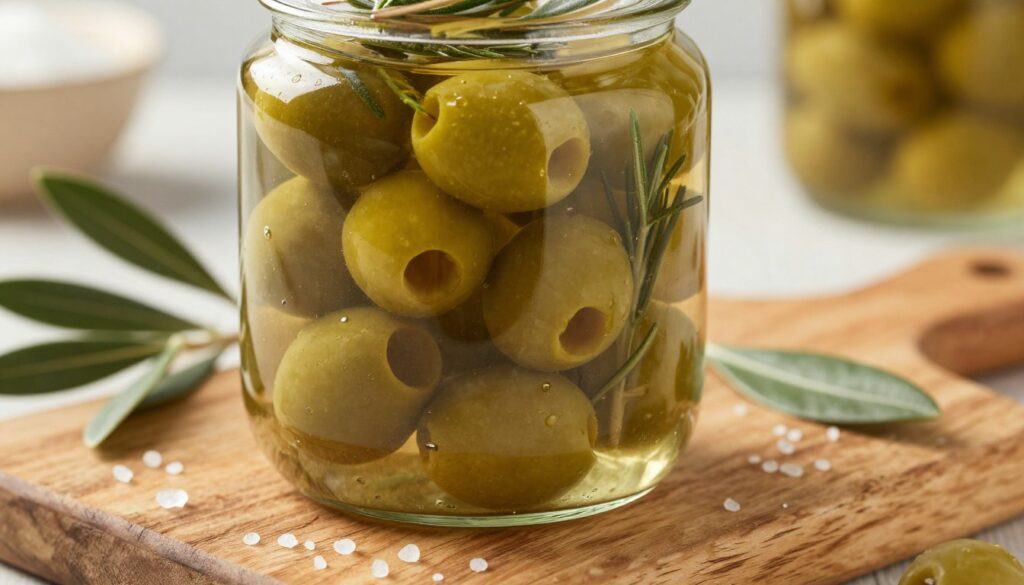 olive verdi in salamoia